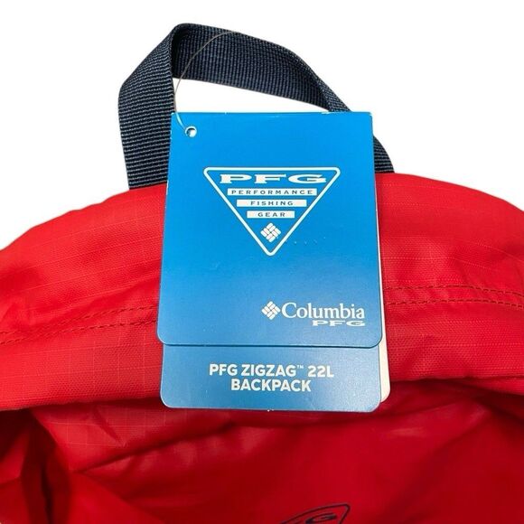 Columbia Unisex PFG PHG Zigzag 22L Backpack Multi One Size Red Blue NEW - Picture 9 of 13